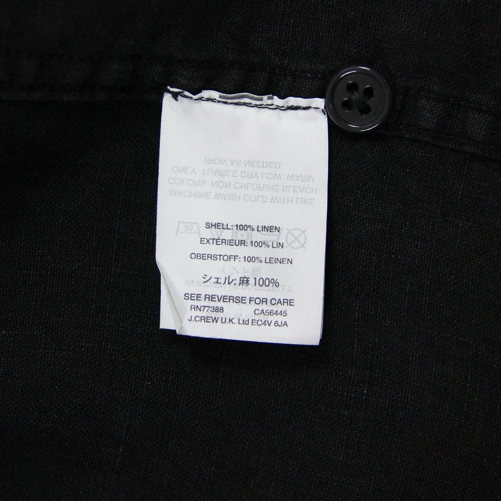 Wallace & Barnes 100% Linen Camp Collar Shirt - Picture 9 of 9